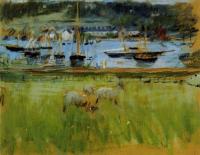 Morisot, Berthe - Harbor in the Port of Fecamp